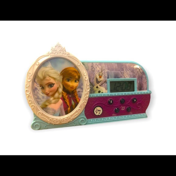 Disney Other Disney Frozen Musical Light Up Alarm Clock Plays Let